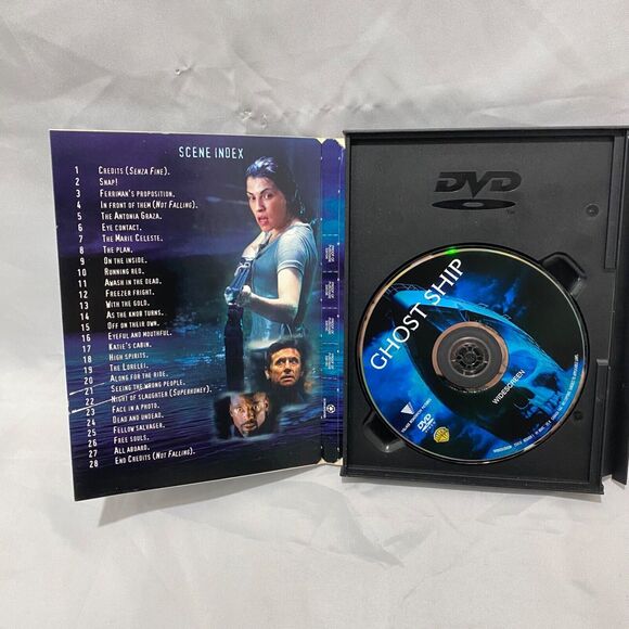 Ghost Ship DVD 2003 Widescreen Warner Brothers Holographic Cover Horror Rated R - Picture 9 of 11